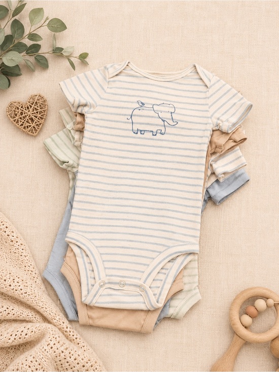Carter's Other - Baby Bodysuit Set – 5 Piece Bundle – Excellent Condition